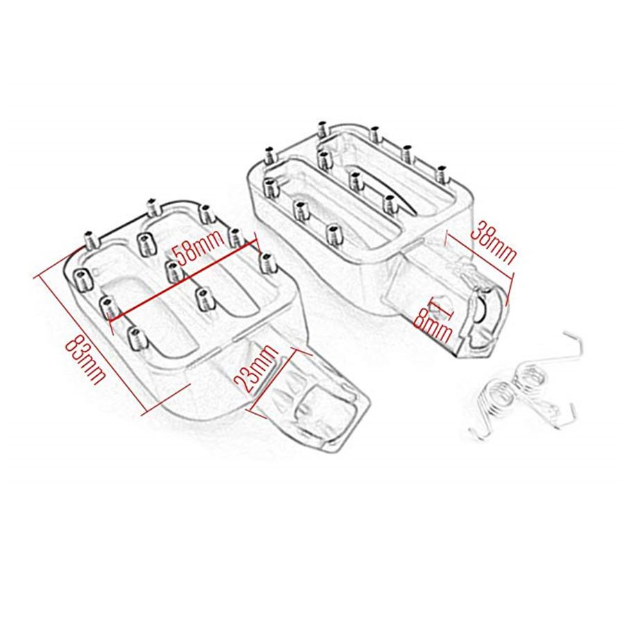 Подножки для питбайка с ЧПУ Подножки для MX CRF50 XR50 PW50 PW80 KLX110 TTR50