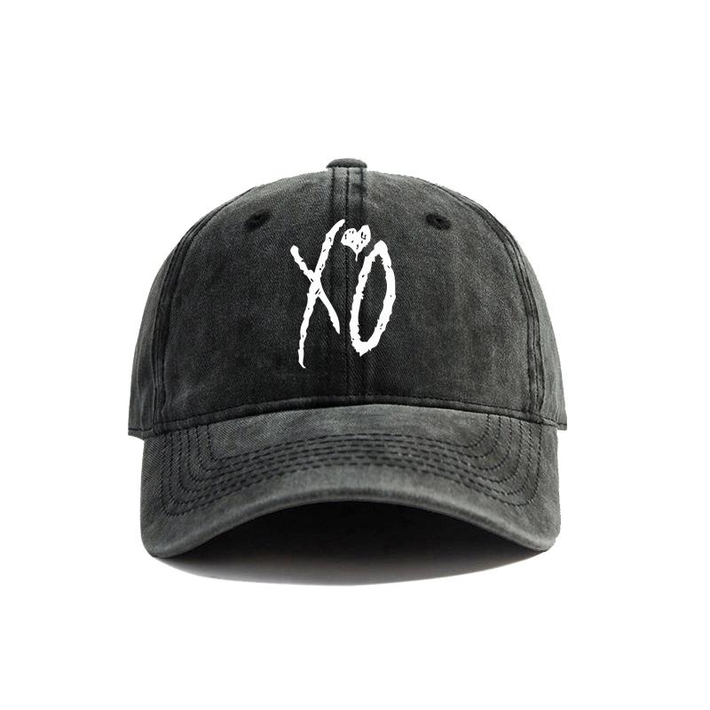 XO The Weeknd Baseball Cap Distressed Hats Cap Unisex Retro Outdoor Summer Adjustable Dad Hat MZ-390
