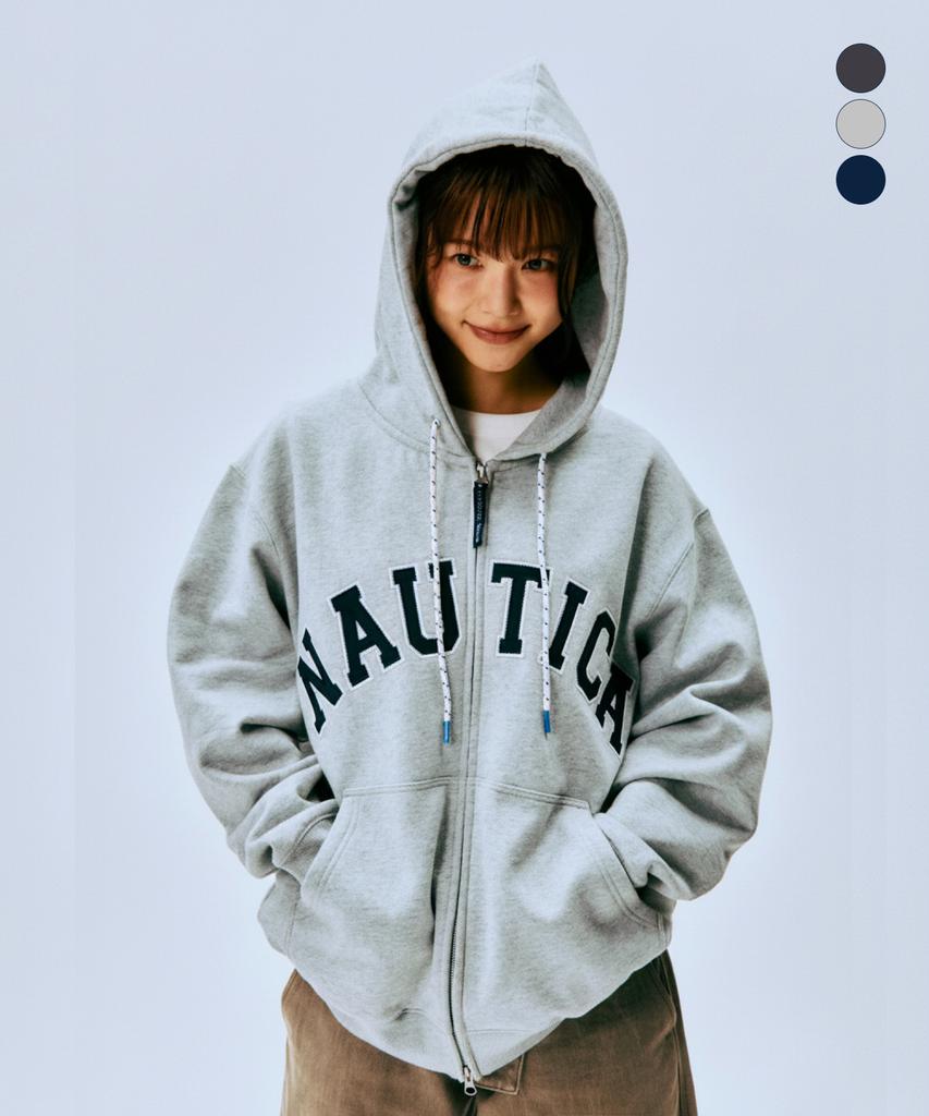 Толстовка Nautica с капюшоном и молнией с логотипом-аркой (Флисовой подкладке) Njk0865