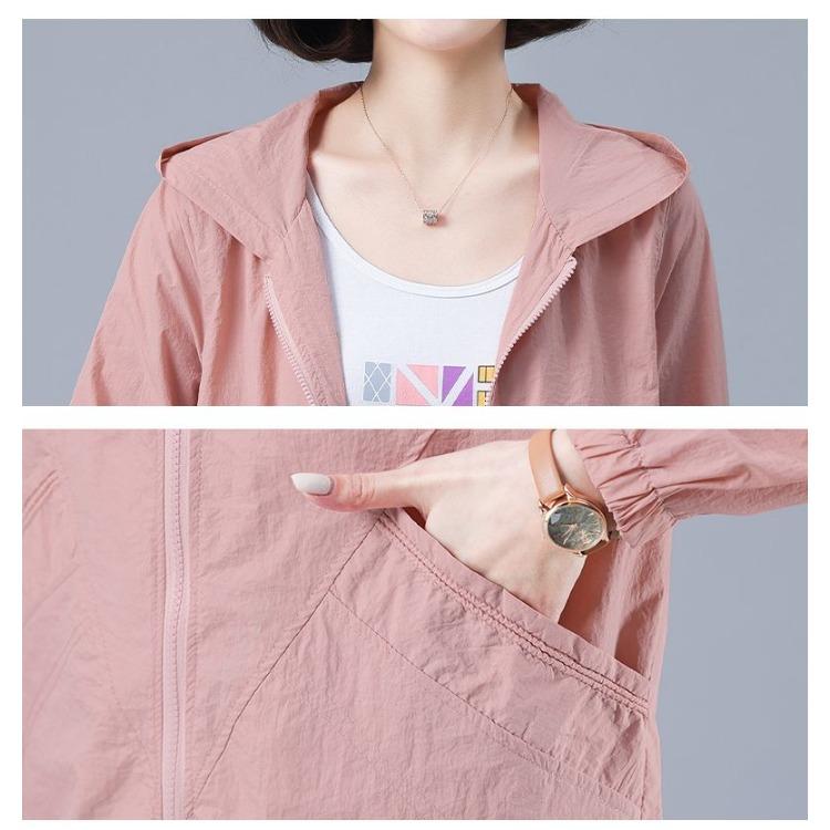 Солнцезащитная верхняя одежда больших размеров для пожилых матерей - дышащий, устойчивый к ультрафиолетовому излучению топ для защиты от солнца