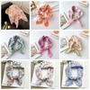 Breathable Spring Silk Scarf Sweat-absorption Square Hijab Scarf Sweet Scarves  Vacation