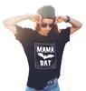 Womens ORGANIC T-Shirt MAMA BAT HALLOWEEN Mother Mum Mam Birthday Gift For Her