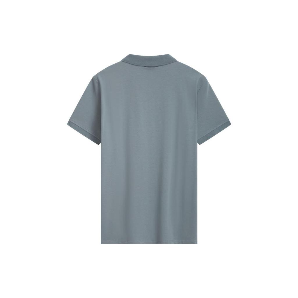 Calvin Klein Сплошной цвет с вышитым логотипом, рубашка поло с коротким рукавом, мужские топы, звездно-серый J323202-PN6