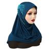 Fashion Pearl Butterfly Jersey Hijab Scarf Muslim Turban Femme Musulman Malaysia Head Wraps Arab Hijabs For Women