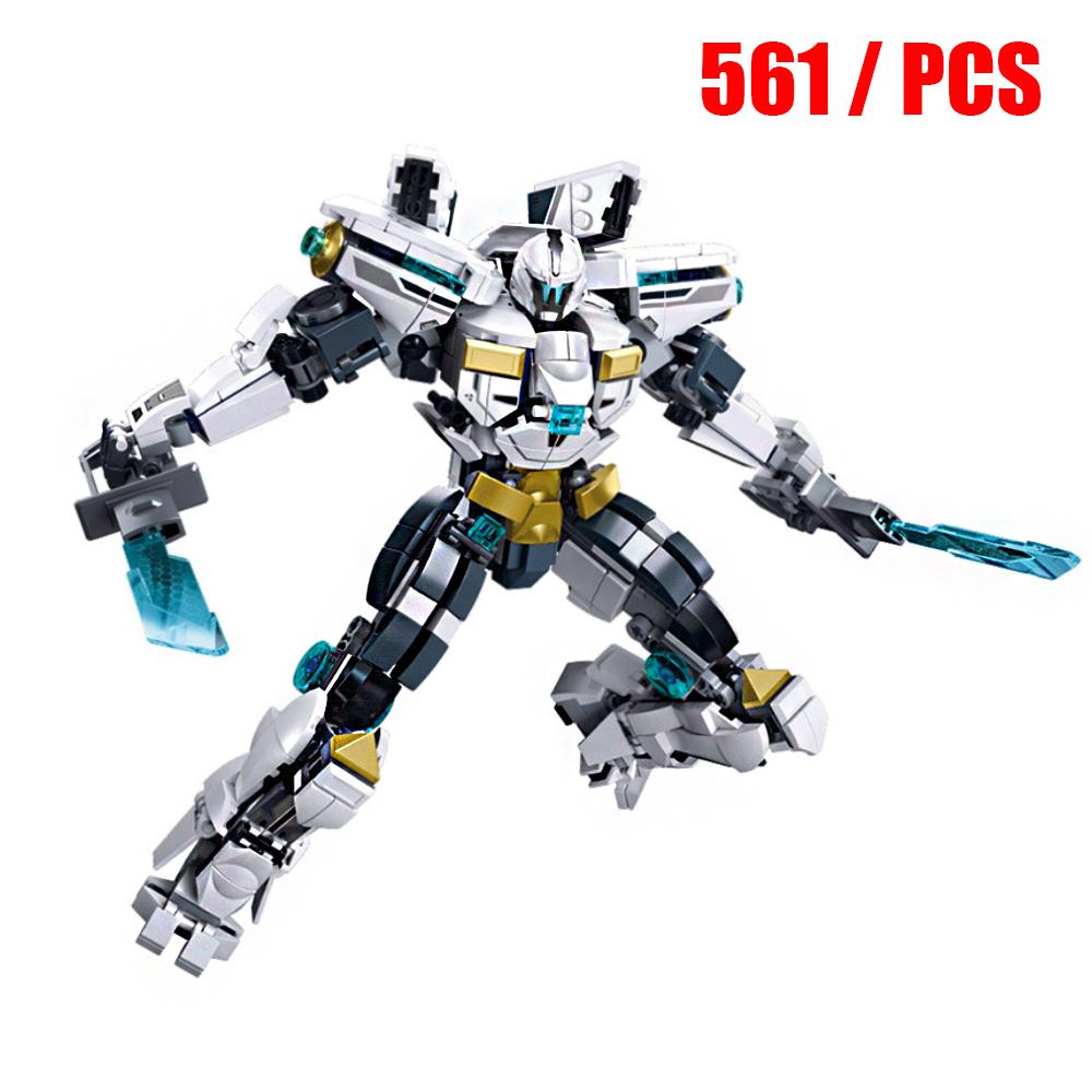 Sluban Pacific Rim Hunter Robot Mecha Warrior Building Blocks Saber Athena Bracer Phoenix Classic Movie Model Boyfriend Gift Set
