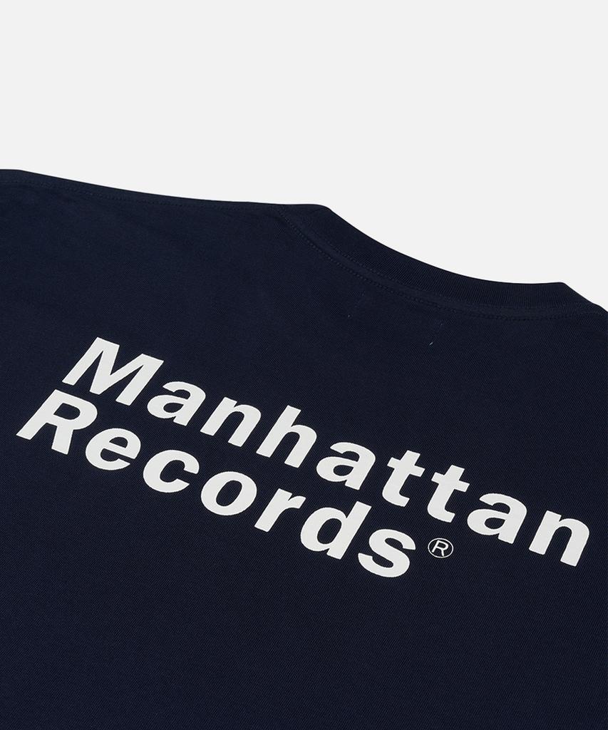 Maenhatanlekojeu Manhattan Records Футболка с логотипом M - Темно-синий