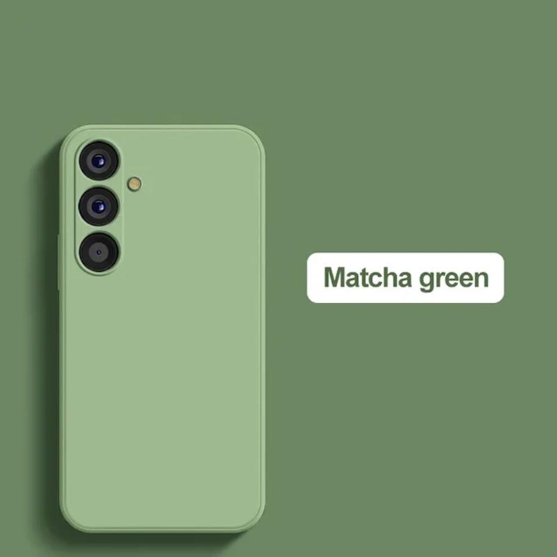 Мягкий чехол из настоящего жидкого силикона для телефона Samsung Galaxy S22 S23 FE A05 A05S A15 A14 4G A24 A34 A54 5G S23FE S23 Plus