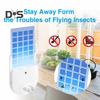 Sticky Fly Trap Light with Silent UV Light Gnats Catcher Home Indoor Physical Fly Control Device LED Small Flying Animals Catching Pad