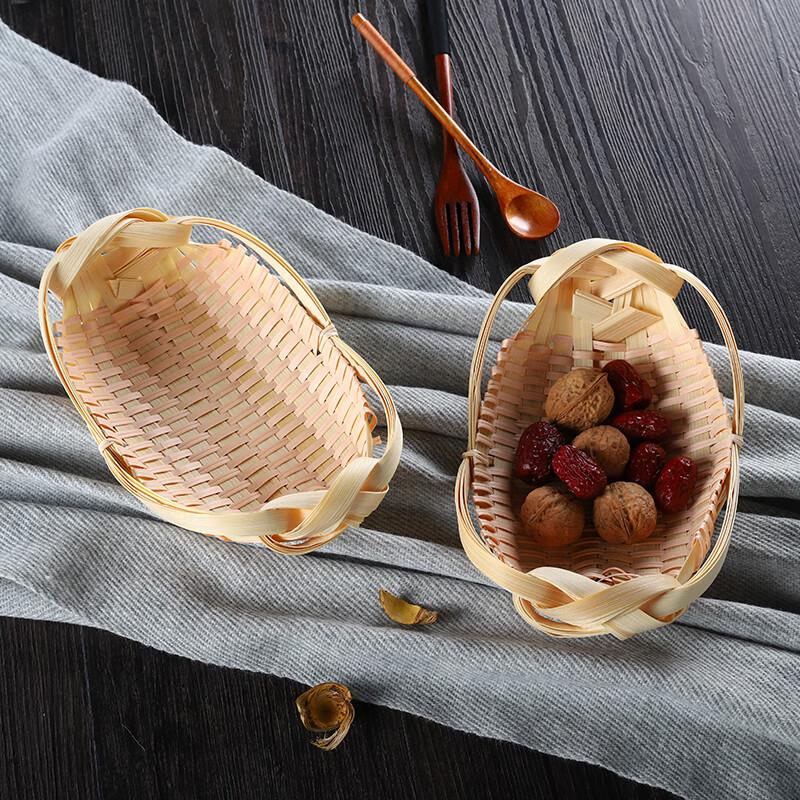 Mini Handwoven Bamboo Basket