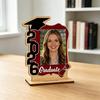 2026 Фоторамка для выпускника Деревянная рамка для выпускного Встает фото 4x6 Для настольного декора Подарки выпускникам 2026 года для старшей школы колледжа