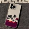 Летний Закат на Пляже Пальма Прозрачный Чехол Для Телефона Для Samsung Galaxy S26 S24 S25 S23 Ultra S22 S21 S20 Plus FE A50 A71 Мягкая Крышка