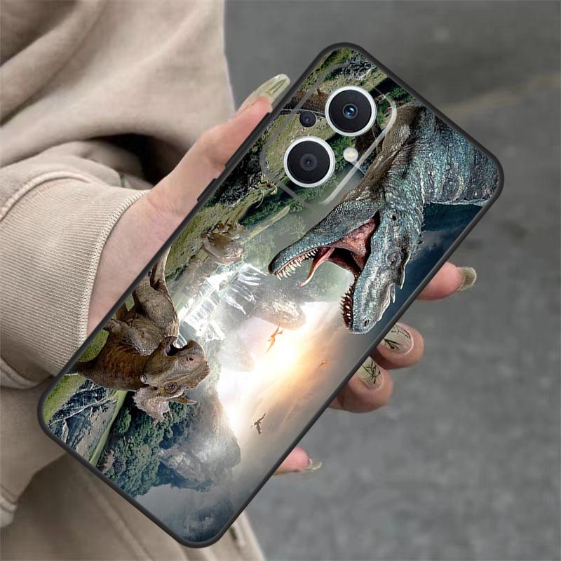 Чехол Динозавр для OPPO Reno 8T 13F 14F 12F 11F 10 12 13 14 Pro 7 8 Lite OPPO Find X8 X6 X9 Pro