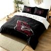 Atlanta Falcons 3pc Duvet Cover Set Simple Modern Bedding Set Wrinkle Resistant Soft Fabric All Season Use a perfect gift