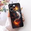Чехол для телефона Oppo Reno15 F На Reno 15 15F Чехол Крутой Мультяшный Принт Дракон Лев Тигр Задняя Крышка Прозрачный Мягкий Силикон Capa