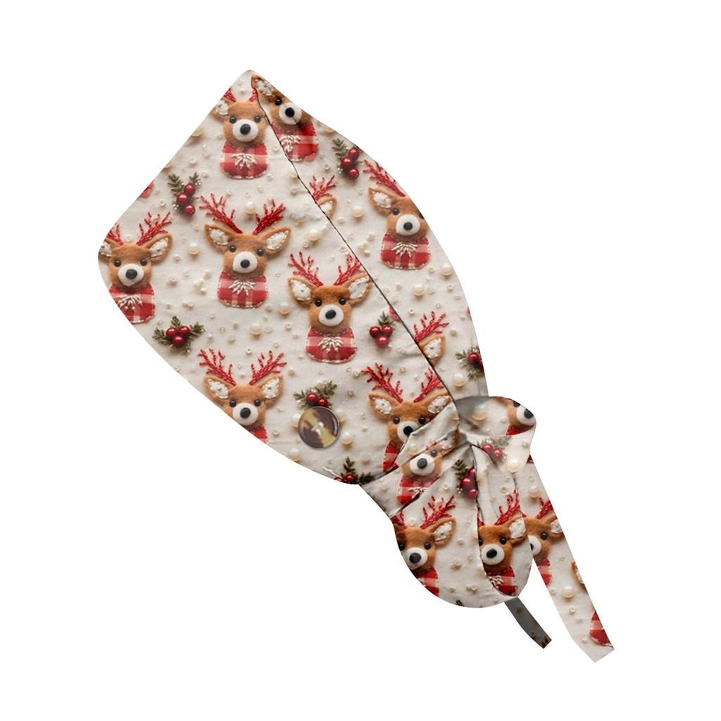 Модная рождественская рабочая кепка с принтом, повседневная женская кепка с хвостиком, кепка с повязкой, кепка Baotou