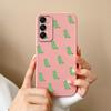 Задняя крышка для Samsung M35 A06 A16 C55 M55 S24 FE S 24fe забавный милый чехол с динозавром защита объектива анти-падение силиконовые мягкие матовые чехлы для телефонов для Samsung