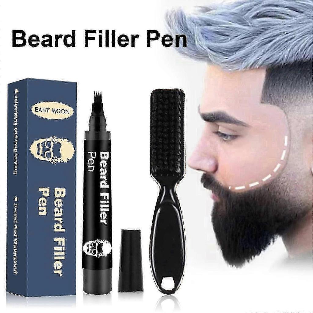 East Moon Beard Filling Pen Removable Easy-to-use Filling Pen Easily Creates a Busty Beard Hairline
