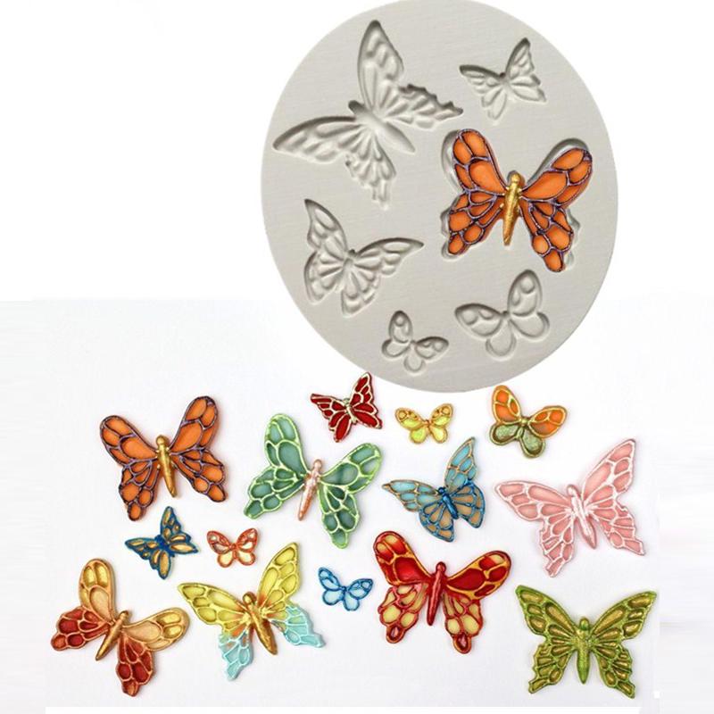 Aouke форма бабочки силиконовая форма помадка торт плесень шоколадная помадка инструмент