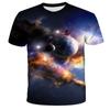 3D Print Tees Children Boys Starry Sky Space TShirts Short Sleeve Children T Shirts Kids Popular Super Cool Tops Streetwear
