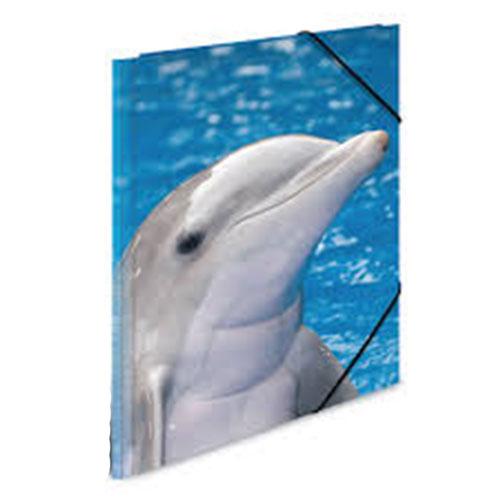 Herma Elasticated PP Folder A4 Animals (Dolphins)
