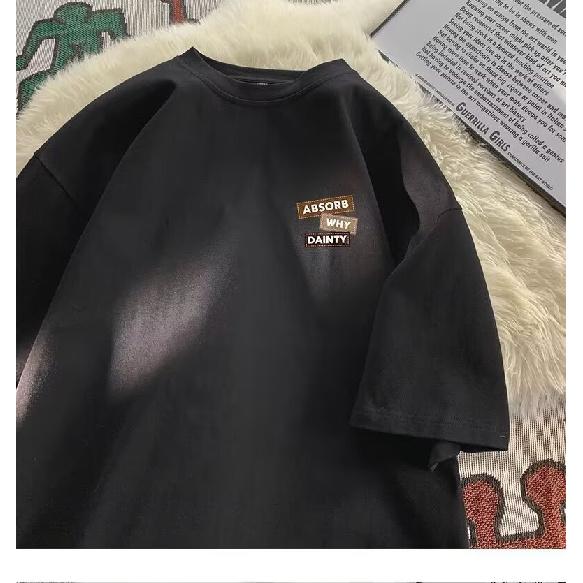 Мужская модная футболка с круглым вырезом и короткими рукавами с принтом для лета, свободный повседневный топ