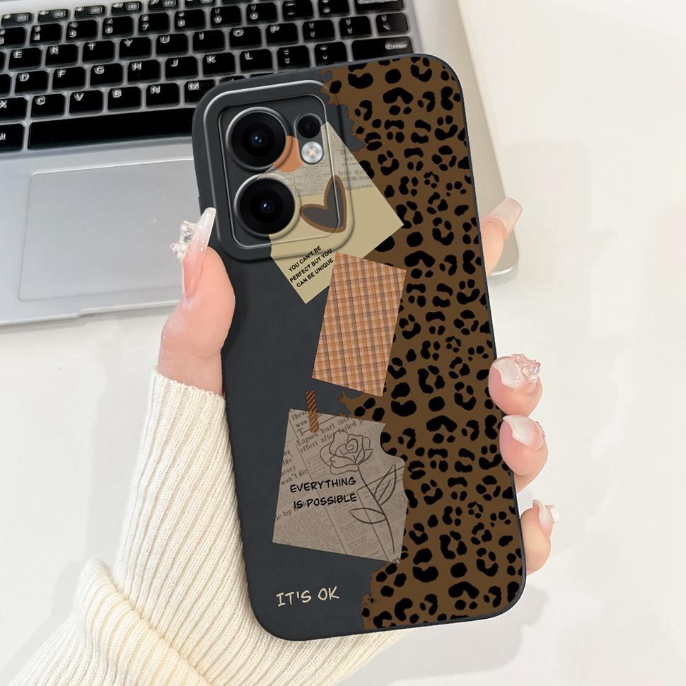 For Oppo Reno 13F 5G Case CPH2699 Unique Painted Cover Soft Silicone Phone Cases For Oppo Reno13 F 13F Reno13F Full Bumper Capa