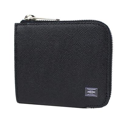 ABLE WALLET кошелек на молнии мини-кошелек [Porter] Г-образный 030-03441 Черный/10