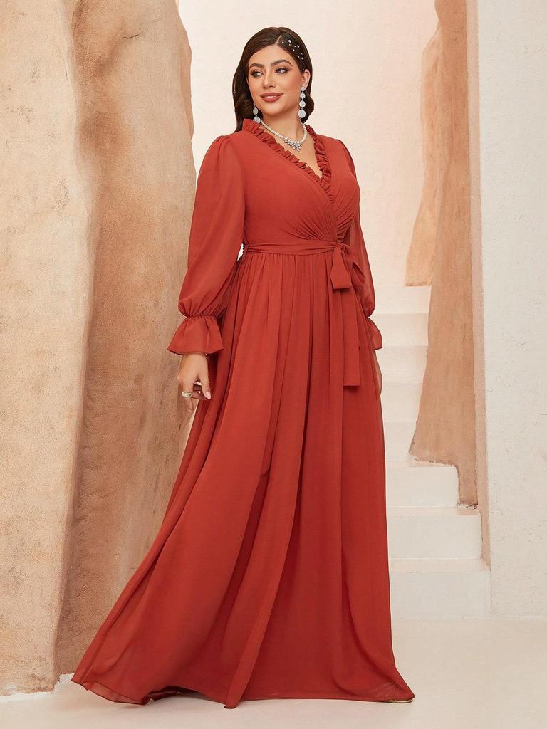 Women's Long Green Chiffon Dress - Elegant Fairy-Inspired Beach Vacation Wear