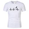 Summer Fashion Table Tennis Heartbeat T Shirt Unisexs Cotton Ping Pong Tops Designer Short Sleeve Casual Basic Tshirt Camisetas