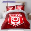 Постельное белье с узором Hallescher FC, Комплект с одеялом, Пододеяльник, Наволочка, Домашний подарок на день рождения (1 пододеяльник + 2 наволочки, без наполнителя)