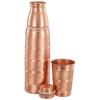 Copper Water Bottle Set With Glass |100% Copper Lining|Leak-proof & Rust-proof | 950ml