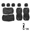 Butterfly Embroidery 4/9Pcs Set Car Covers Mat Protect Universal Fit Truck Suv Van Car Seat Protector Cushion Front Rear Car Seat Covers Set