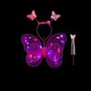 Lights Suit Girls Skirts LED Children Costume Props Angel Luminous Wings Flashing Butterfly Skirt