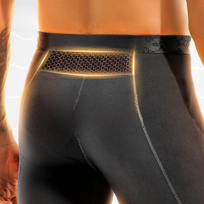 Легкие мужские сетчатые дышащие термолеггинсы для весны, осени и зимы.