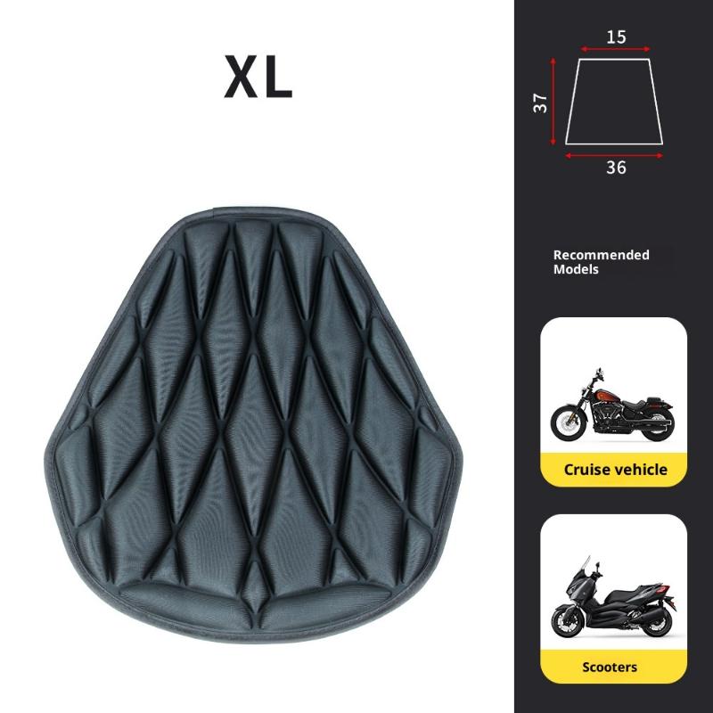 Air Cushion Motorcycle Seat Pad 3D Ergonomic Shock Absorption Extra Thick Soft Support for Long Rides
