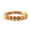 [GOLD STONE] Koyasan Rikuboku Bracelet, 9mm, with Wooden Box, World Heritage, Prayer Beads, Natural Stone, Power Stone