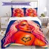 3pcs Duvet Cover Set (1*Duvet Cover + 2*Pillowcase, Without Core), Karol G Print Soft All‑Season Bedding Set, Home Bedroom Decor Gift