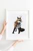 Poster Fox Abstraction Art Print