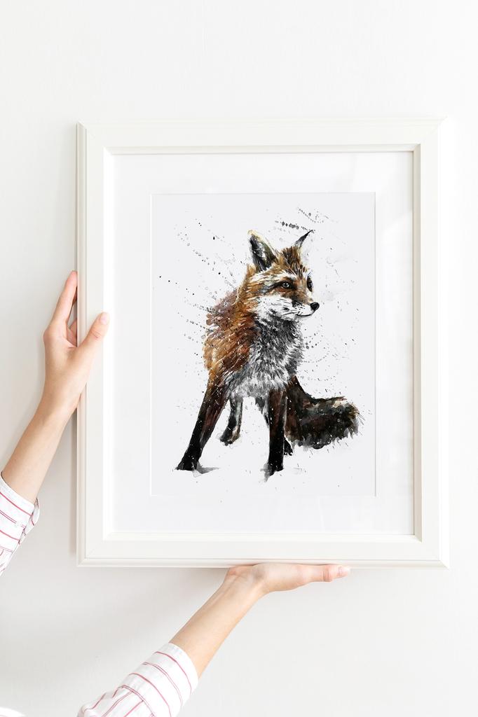 Poster Fox Abstraction Art Print