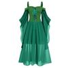 Women Plus Size Cold Shoulder Butterfly Sleeve  Halloween Gothic Dress