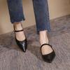 Pointed High Heels French Soft Sole Shoes Versatile Light Women's Shoes One-strap Shallow Mouth Mary Jane Shoes