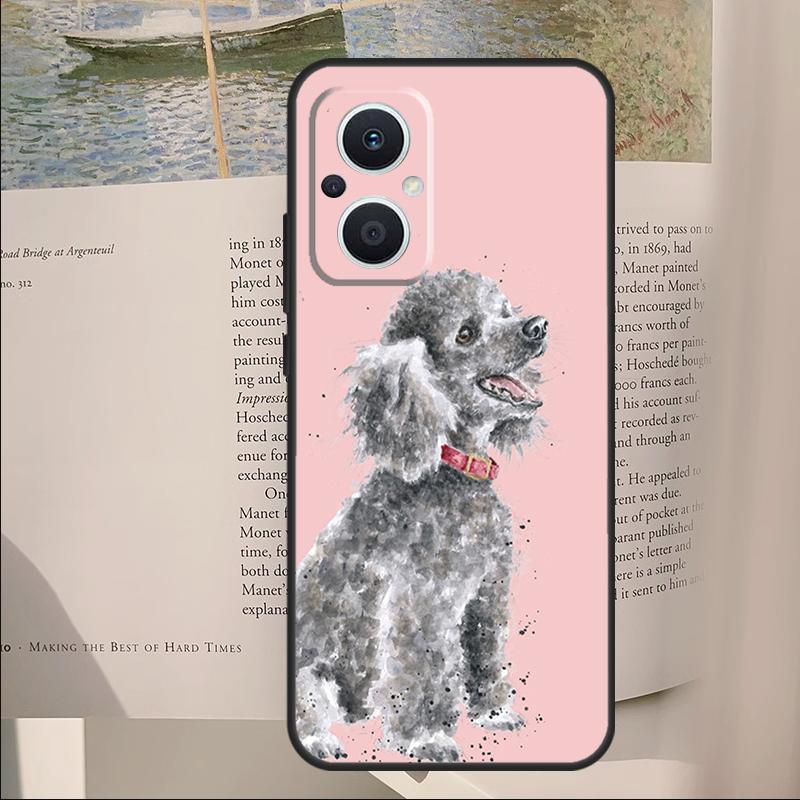 Poodle Dog Cover For OPPO Reno 14F 11F 12F 13F 10 11 12 13 14 Pro 7 8 Lite OPPO Find X6 X8 X9 Pro Case