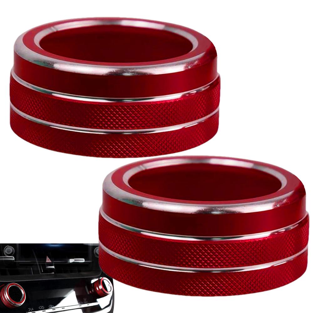 Крышки колец для ручек климат-контроля Ac Крышка ручки кондиционера Ac 2 шт Крышка ручки кондиционера Ac для салона автомобиля