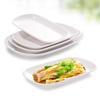 AVADEN White Melamine Rectangular Serving Plate