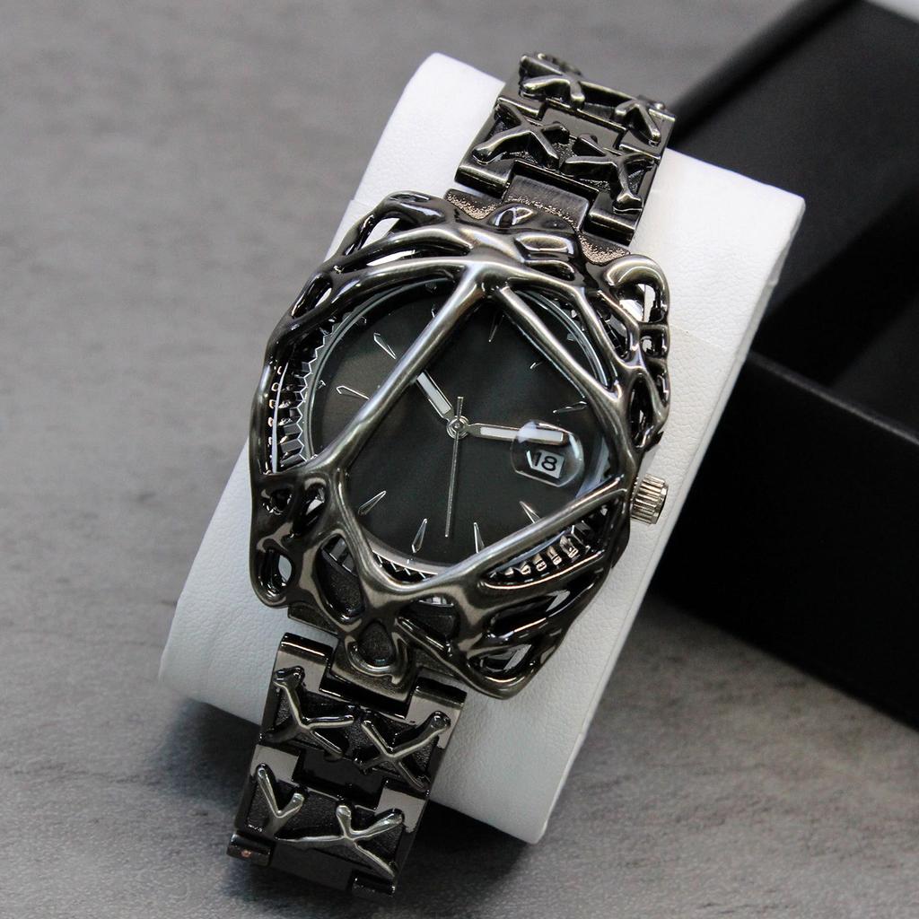 Y2k Red Devil Claw Hot Sell Original Alabaster Style Quartz Watch Men Unisex Hot Medieval Old Unique Creative High Quality Clock