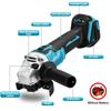 21 В 125 мм бесщеточная электрическая угловая шлифовальная машина для деревообработки, резки, полировки, беспроводной инструмент высокой мощности для аккумулятора Makita 18 В