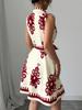 Европейское и американское женское летнее платье 2025 без рукавов, на шнуровке, с принтом, подчеркивающее талию