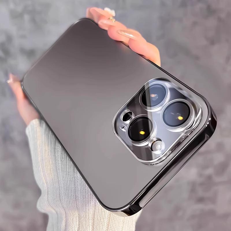 Applicable To IPhone16promax Mobile Phone Case New AG Matte Apple 14 Comes with Lens Film Anti Fall Protection Case