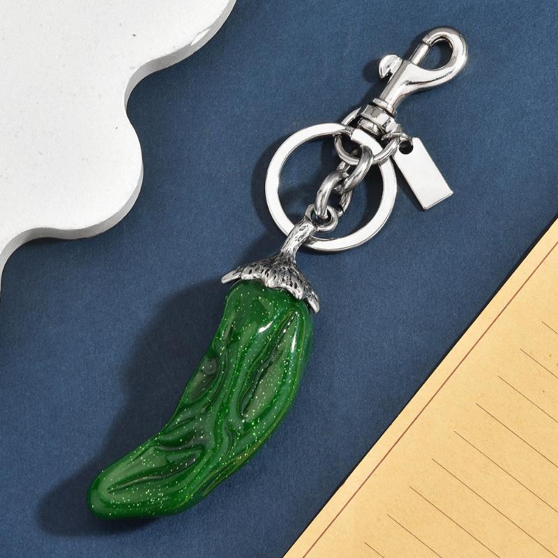 Подвеска-брелок в виде перца чили Счастливый брелок для ключей Высокий блеск Дизайнерские аксессуары для сумок Подарки для женщин Модный Эстетичный
