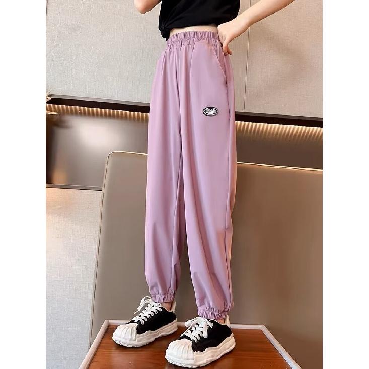 Брюки для мальчиков весна-лето-осень Брюки для детей и подростков Тонкие детские спортивные прямые брюки Модные брюки с тремя полосками Модные